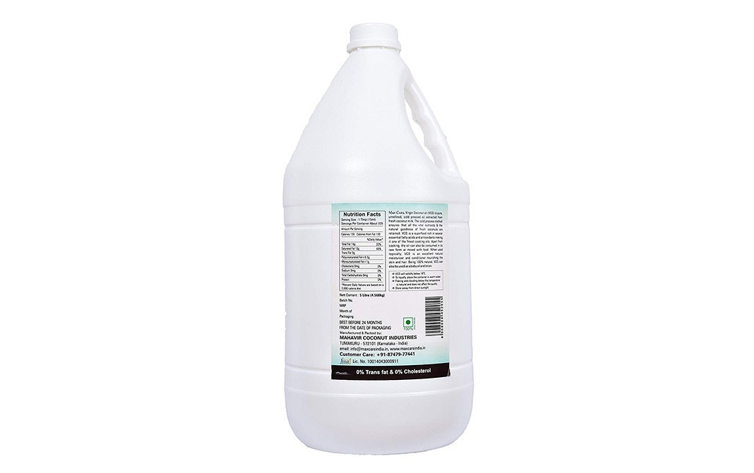 Max Care Virgin Coconut Oil    Can  5 litre